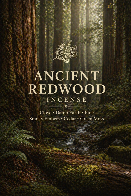 Ancient Redwood Incense Earthy Moss Cedar Forest Scent