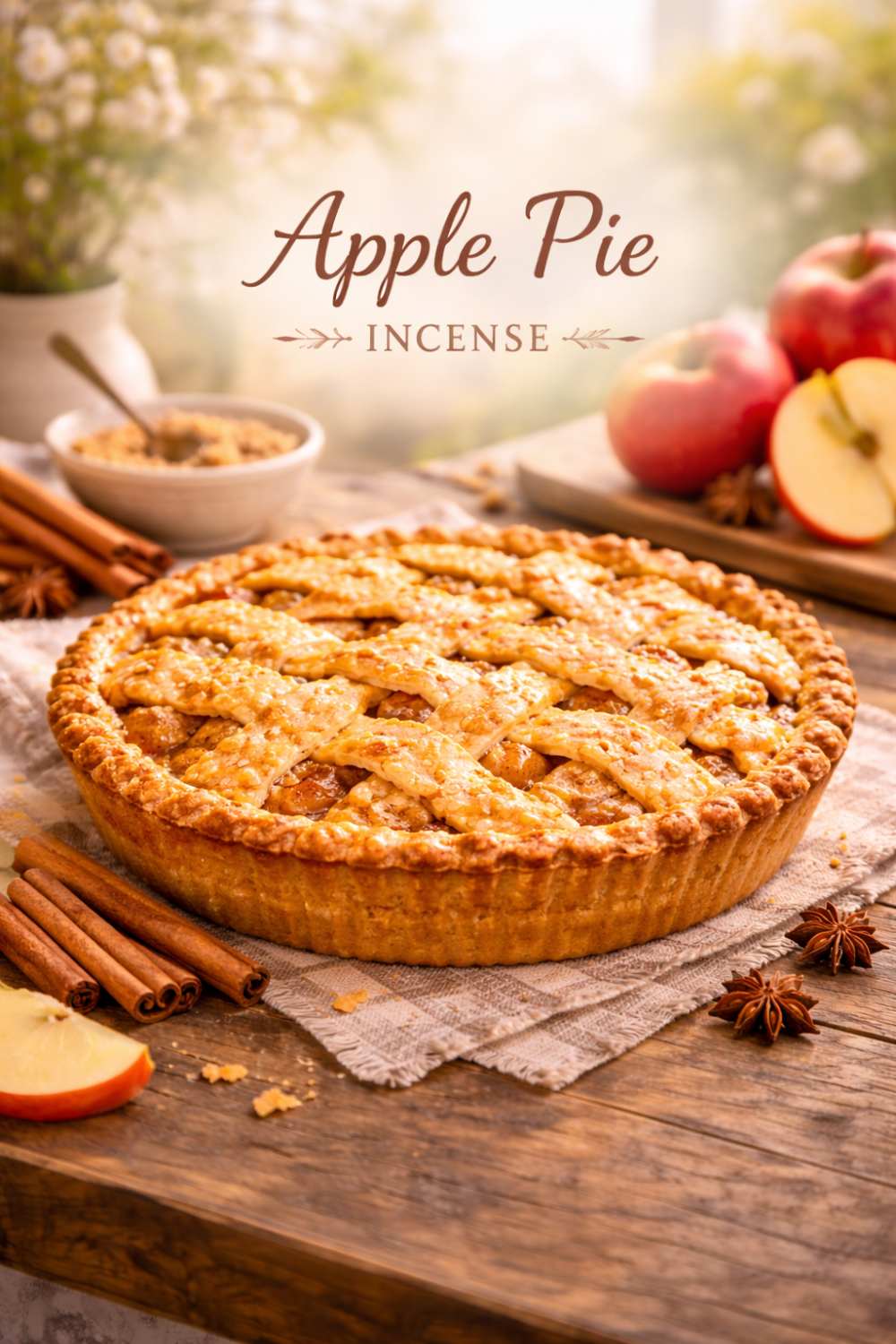 Apple Pie Incense – Warm Spiced Bakery Scent for a Cozy Home