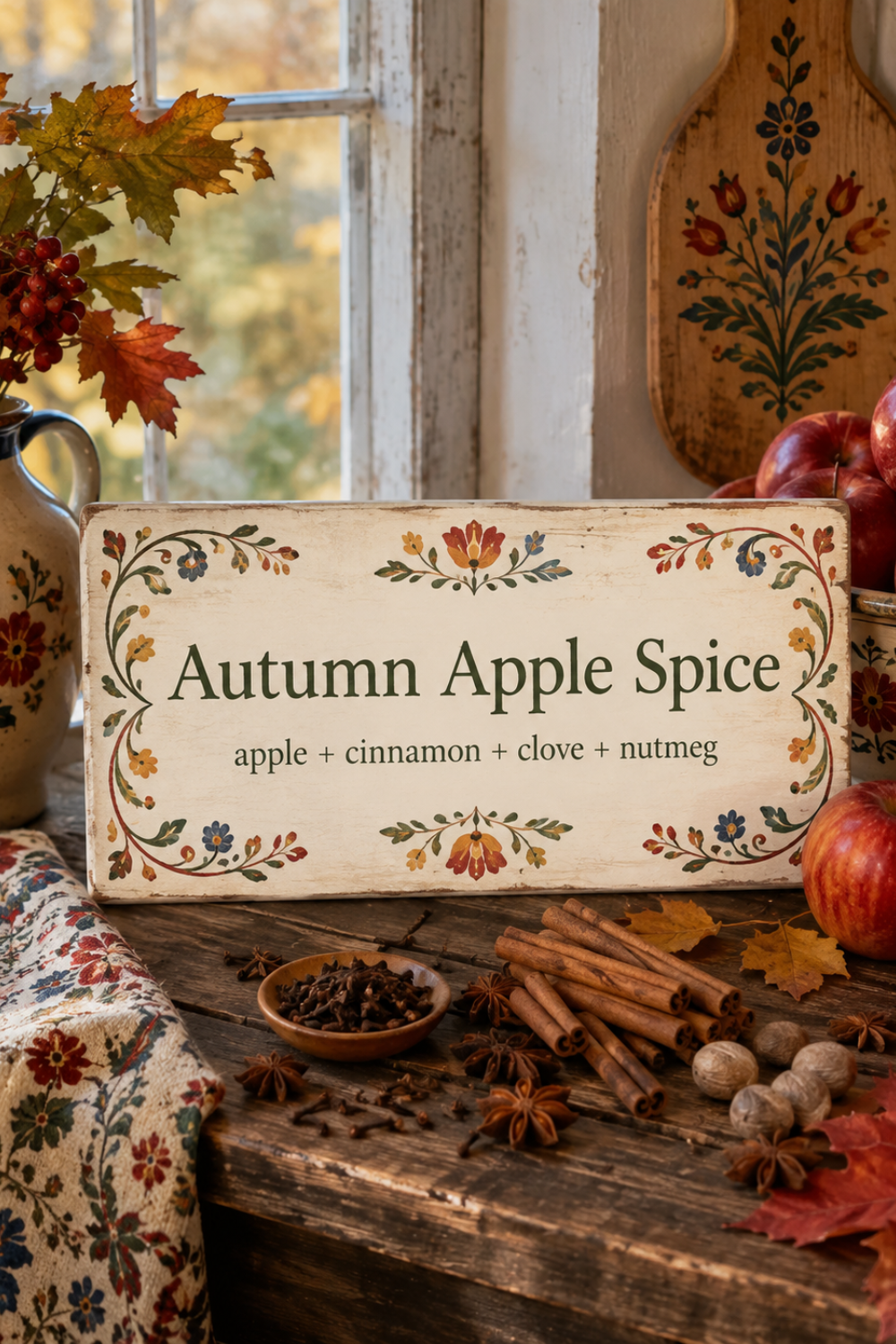Autumn Apple Spice Incense: Apple, Cinnamon, Clove and Nutmeg