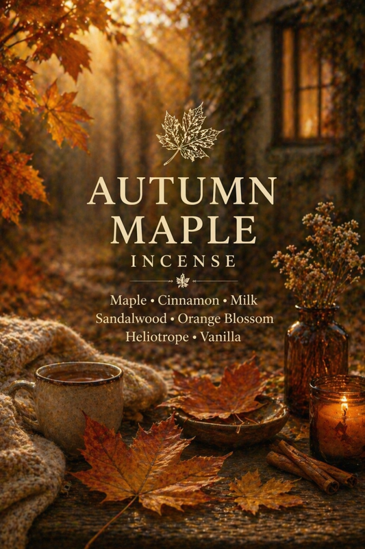Autumn Maple Incense Warm Sweet Cinnamon Vanilla Home Scent