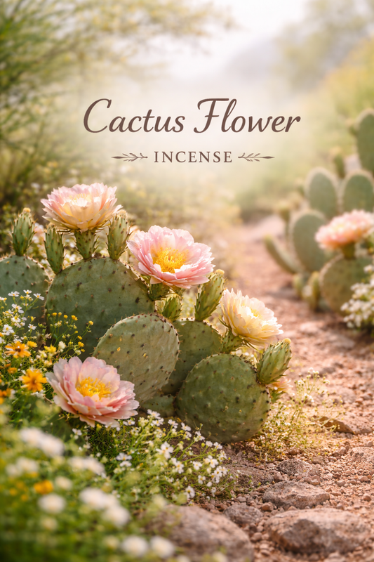 Cactus Flower Incense – Fresh Green Floral Scent for a Clean, Bright Home