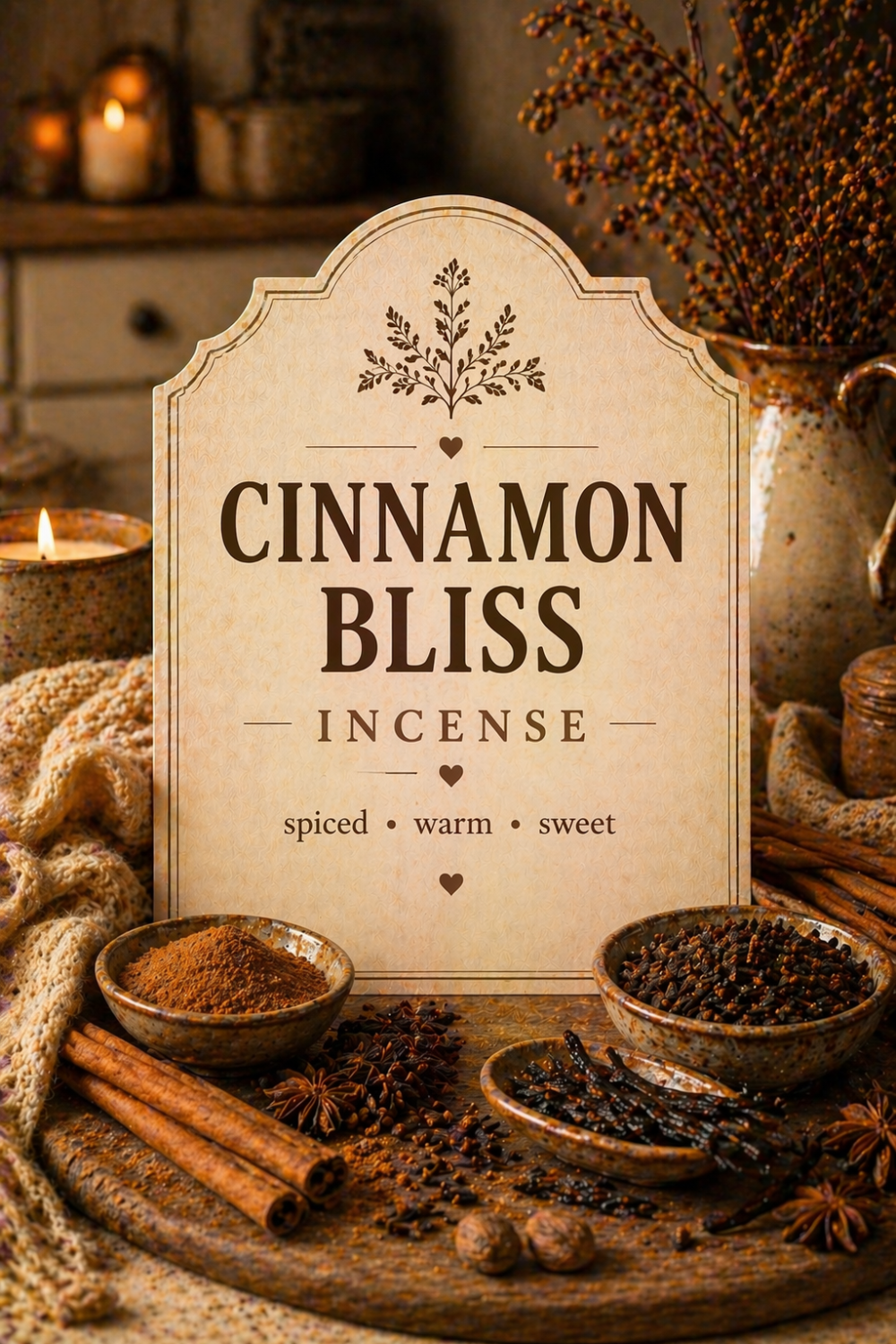 Cinnamon Bliss Incense for Cozy Kitchen Warmth
