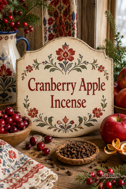 Cranberry Apple Incense: Tart Fruit and Warm Seasonal Spice