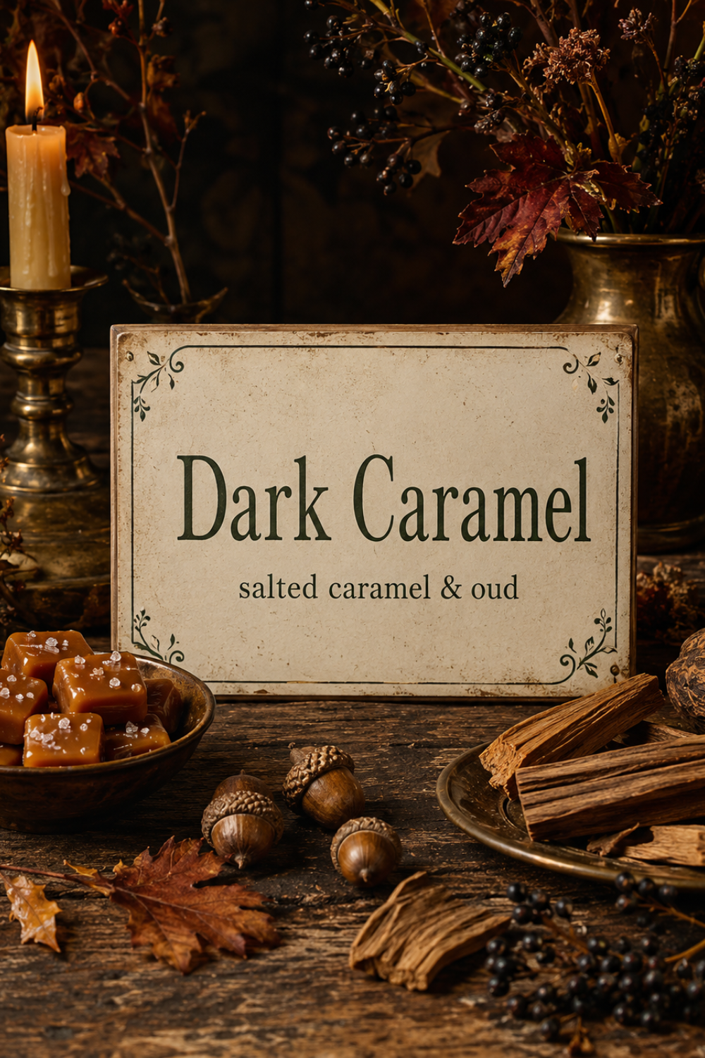 Dark Caramel Incense: Salted Caramel, Oud and Sandalwood