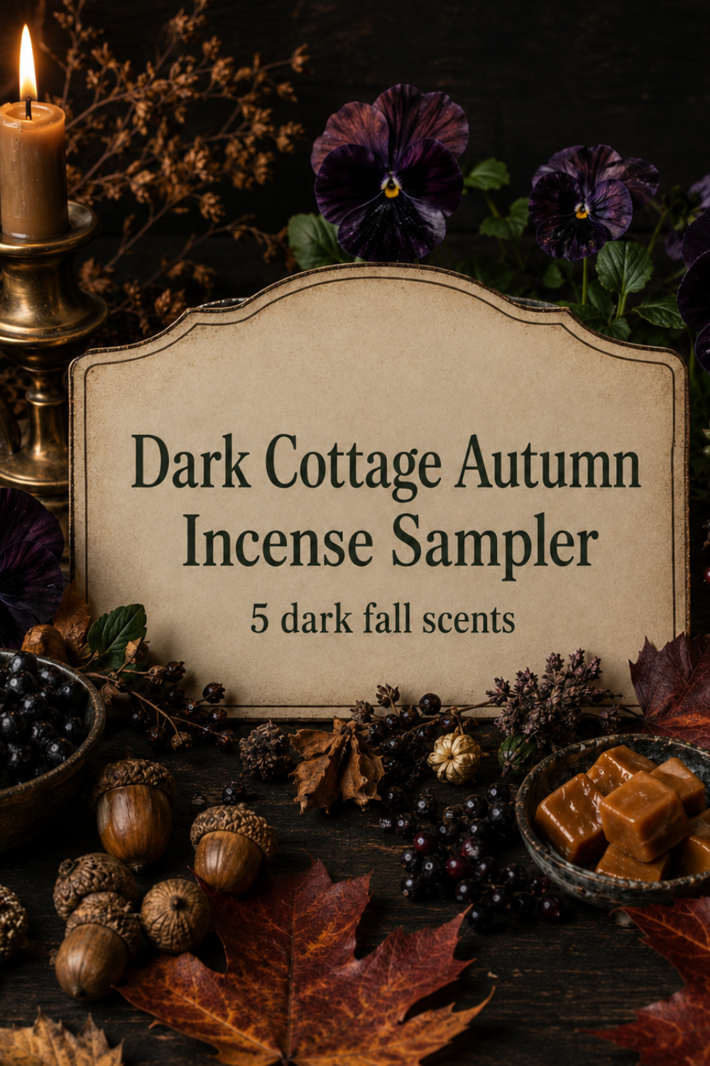 Dark Cottage Autumn Incense Sampler: Moody Fall Incense & Dark Cottage Scents