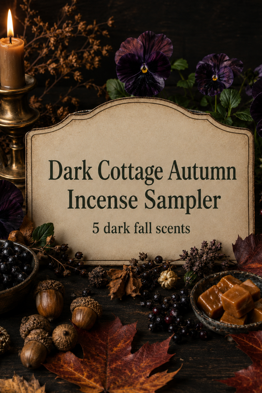 Dark Cottage Autumn Incense Sampler: Moody Fall Incense & Dark Cottage Scents