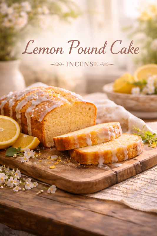 Lemon Pound Cake Incense – Sweet Citrus Bakery Scent for a Cozy Home
