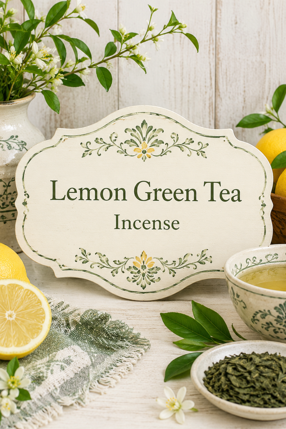 Lemon Green Tea Incense: Fresh Citrus and Tea Fragrance
