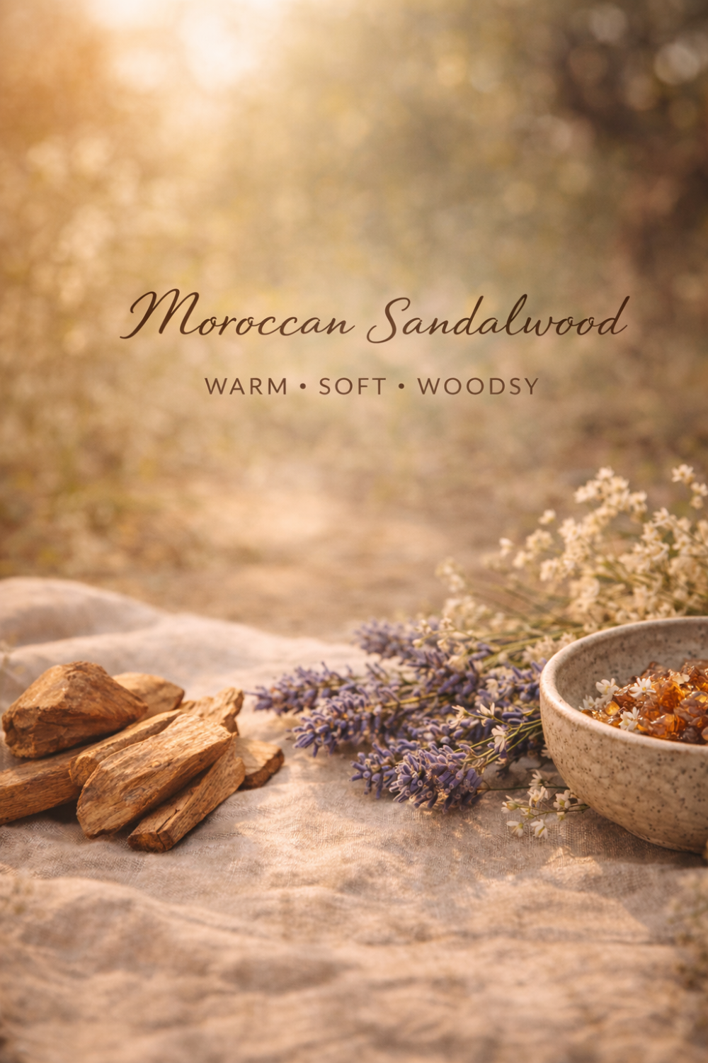 Moroccan Sandalwood Incense Warm Soft Woodsy Scent