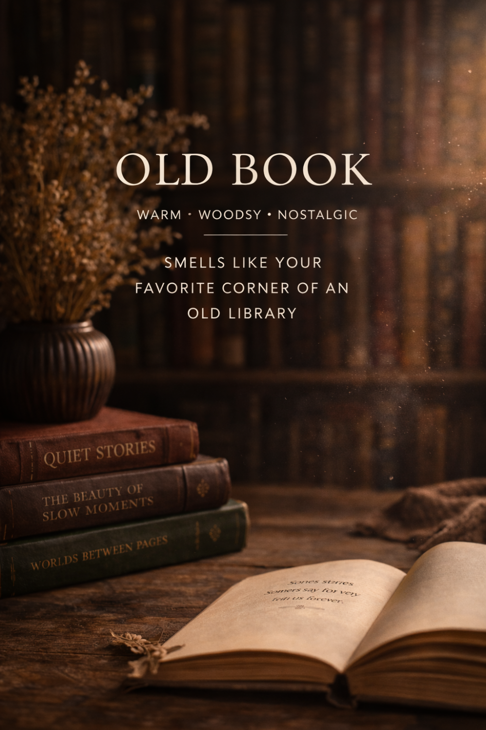 Old Book Incense Warm Woodsy Library Home Fragrance