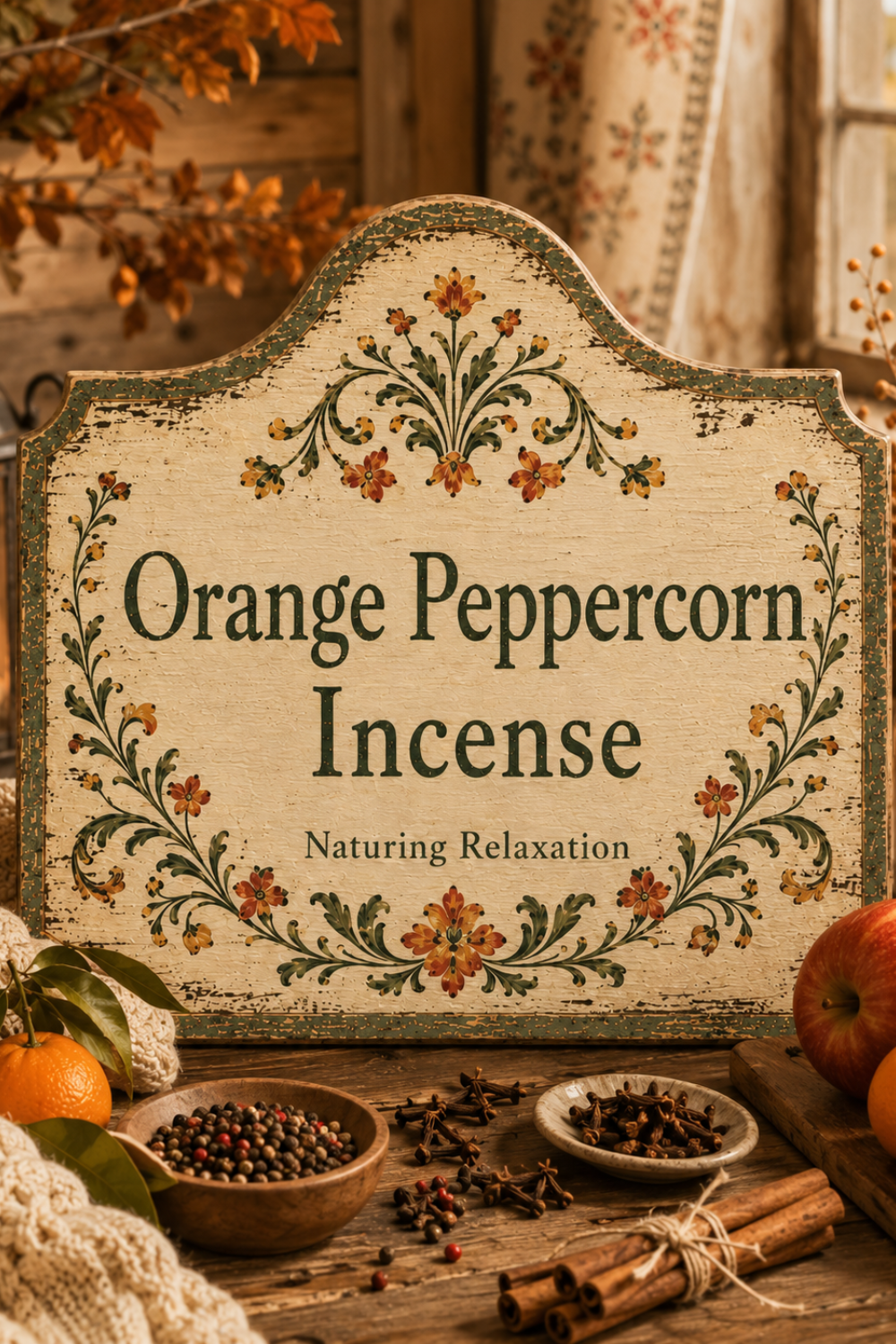 Orange Peppercorn Incense: Citrus Spice Scent