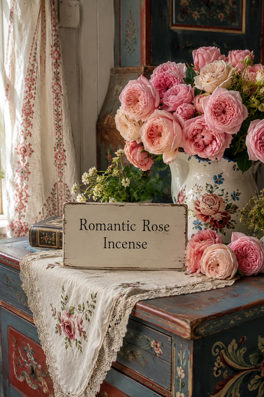 Romantic Rose Incense for a Soft Cottage Garden Home