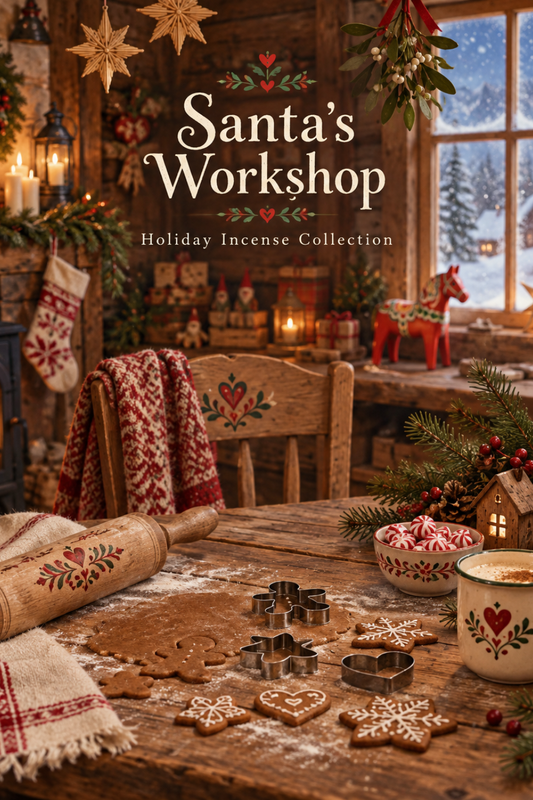 Santa’s Workshop | Peppermint, Gingerbread & Mistletoe Incense