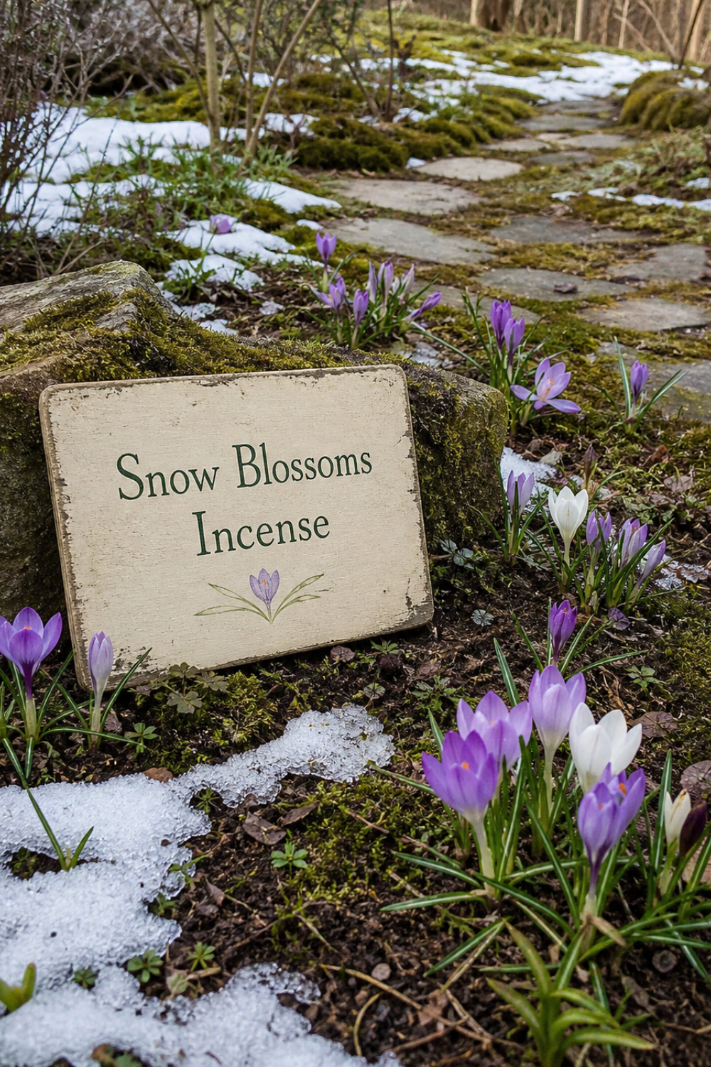 Snow Blossoms Incense for Quiet Winter Cottage Days