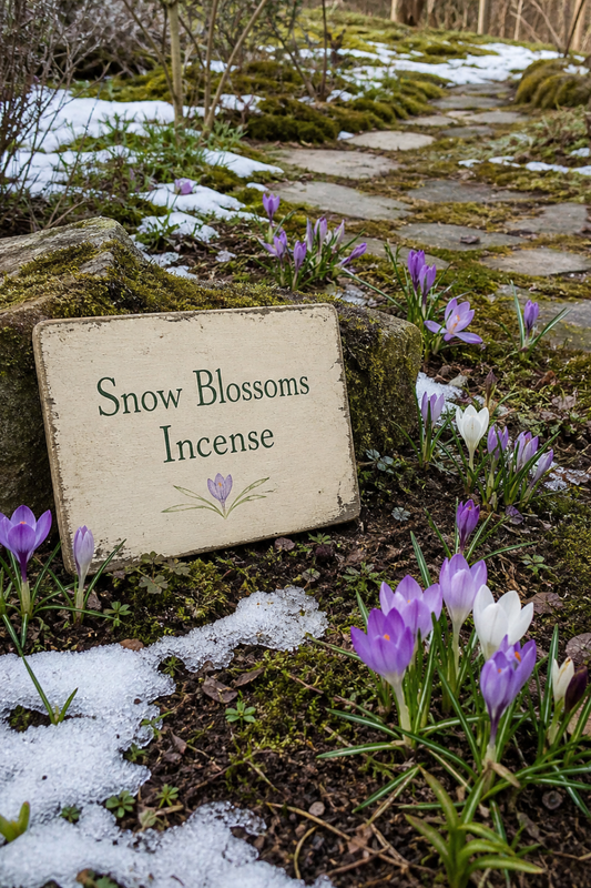 Snow Blossoms Incense for Quiet Winter Cottage Days