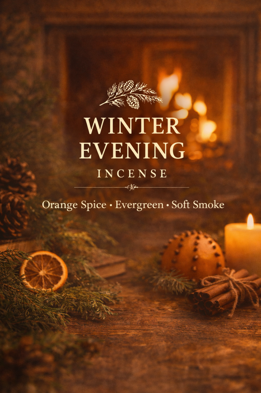 Winter Evening Incense Warm Orange Spice Holiday Home Scent